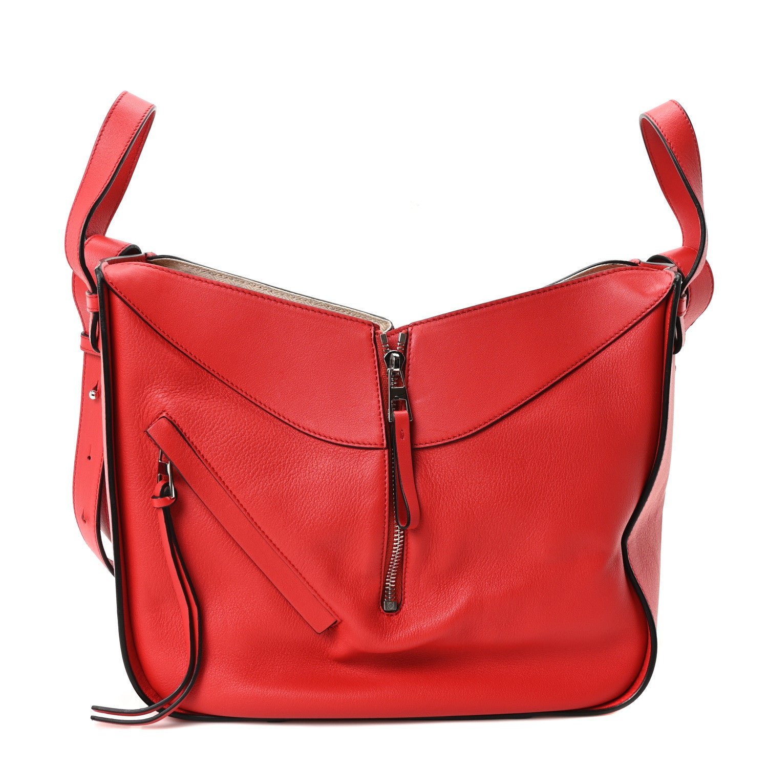Loewe Calfskin Small Hammock Shoulder Bag Scarlet Red