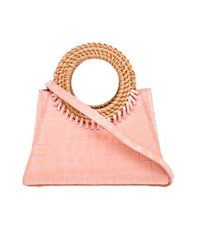 Cult Gaia Gaia Patent Leather Top Handle Bag