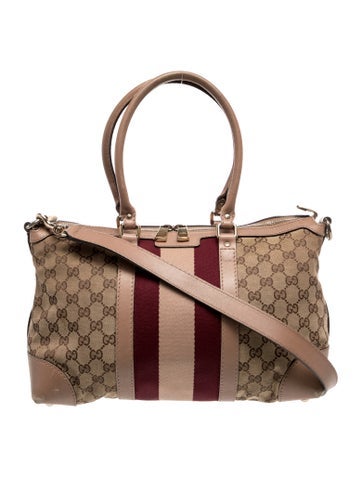 GG Canvas Top Handle Bag