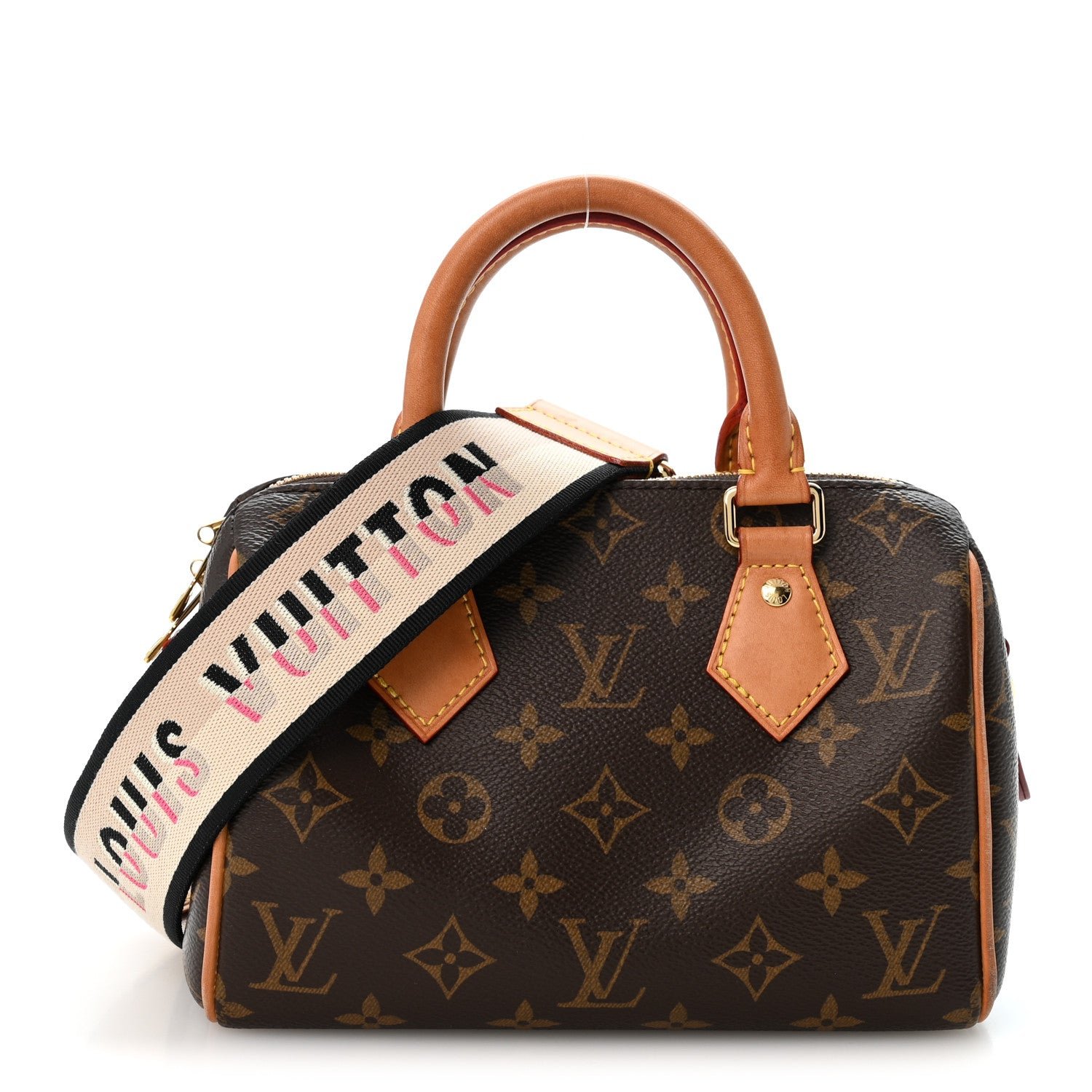 Louis Vuitton Monogram Speedy Bandouliere 20 Black
