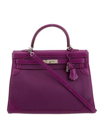 Hermes Togo & Swift Ghillies Kelly II Retourne 35