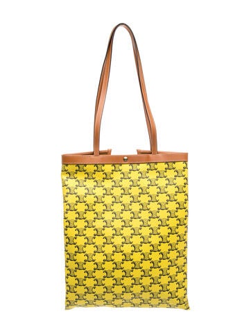 Celine Leather Triomphe Flat Shopper Medium 2026