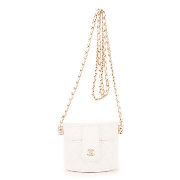 Leather Cosmetic Vanity Chain Crossbody