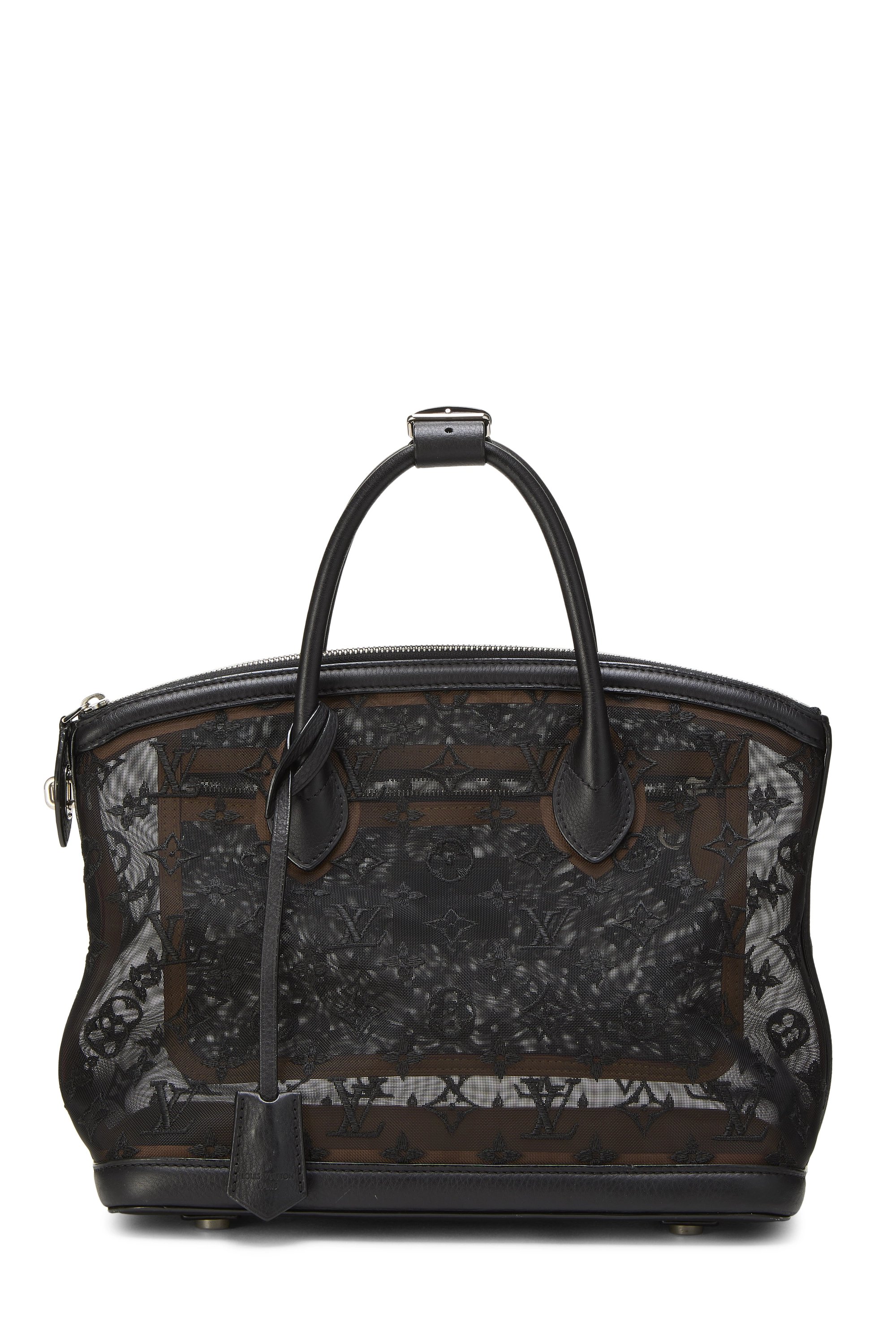 Black Monogram Mesh Transparence Lockit
