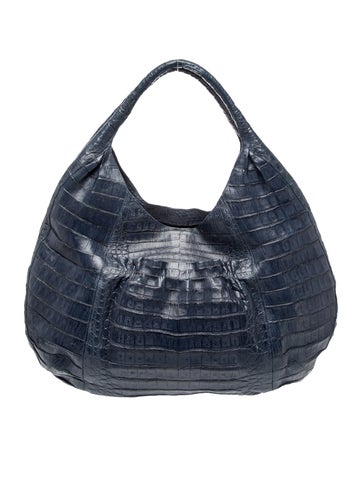 Crocodile Top Handle Bag