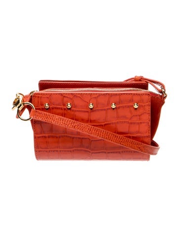Embossed Leather Shoulder Bag