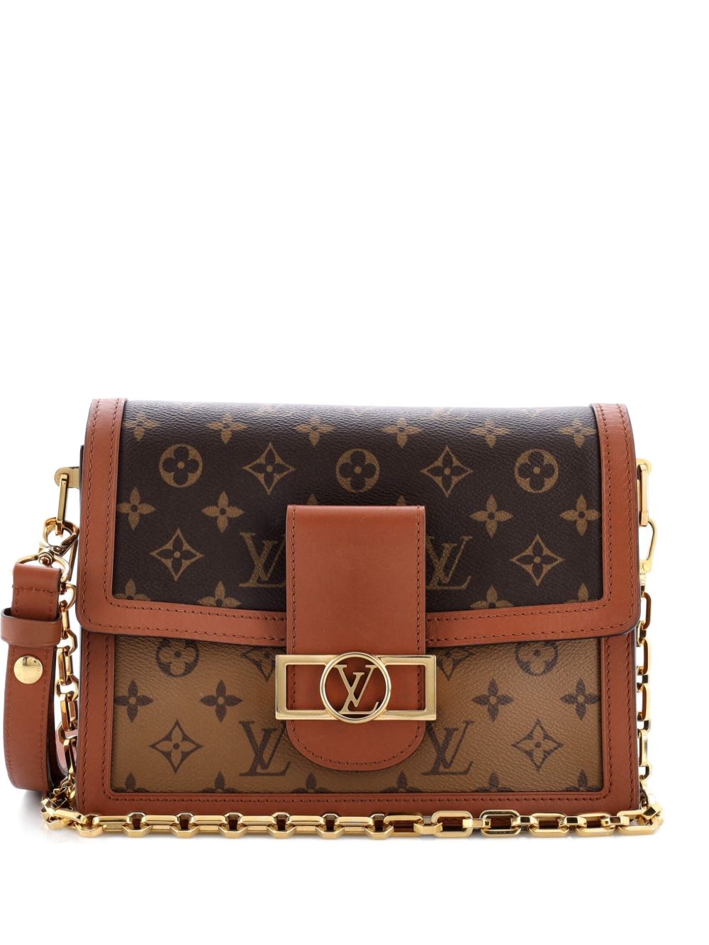 Dauphine Reverse Monogram Canvas MM shoulder bag