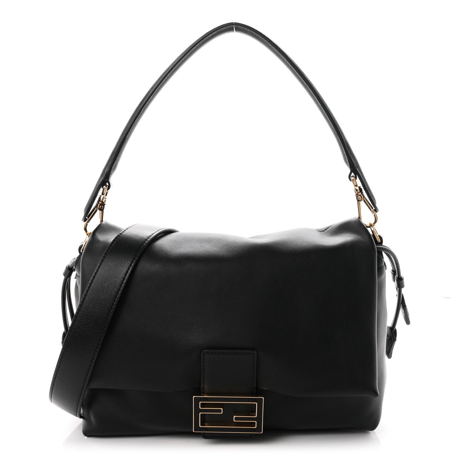 Fendi Nappa Medium Mamma Baguette Black