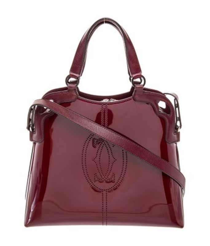 Cartier Patent Leather Shoulder Bag