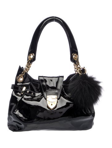Aspinal of London Patent Leather Top Handle Bag