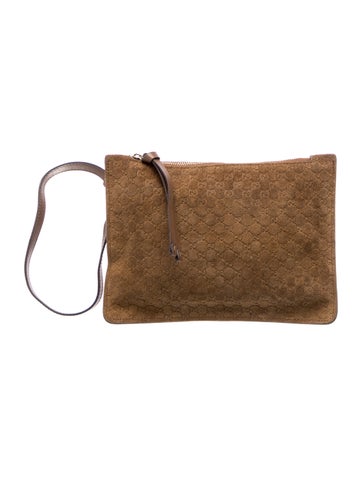 GG Embossed Clutch