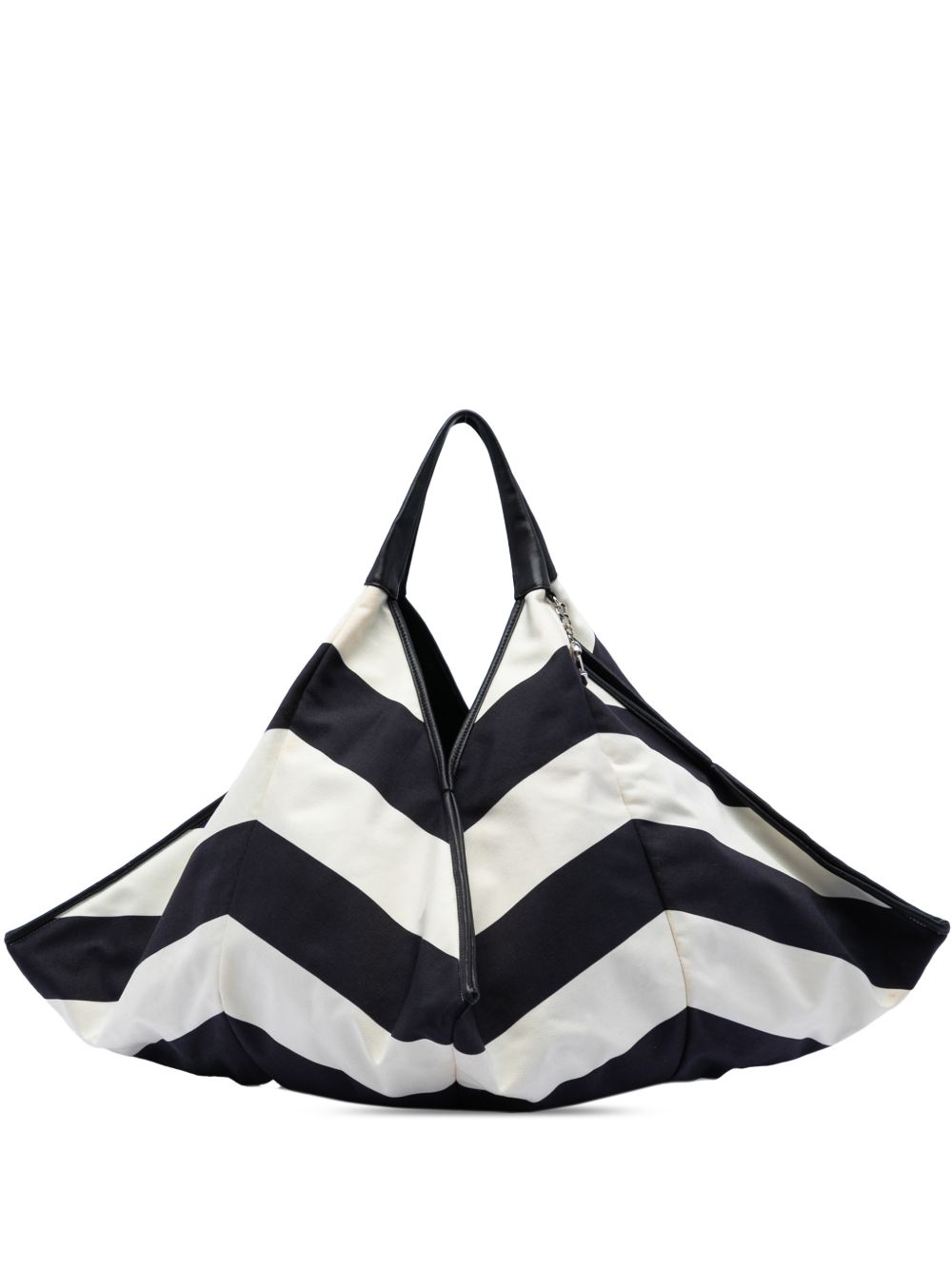 2019 CC Canvas Stripe tote bag