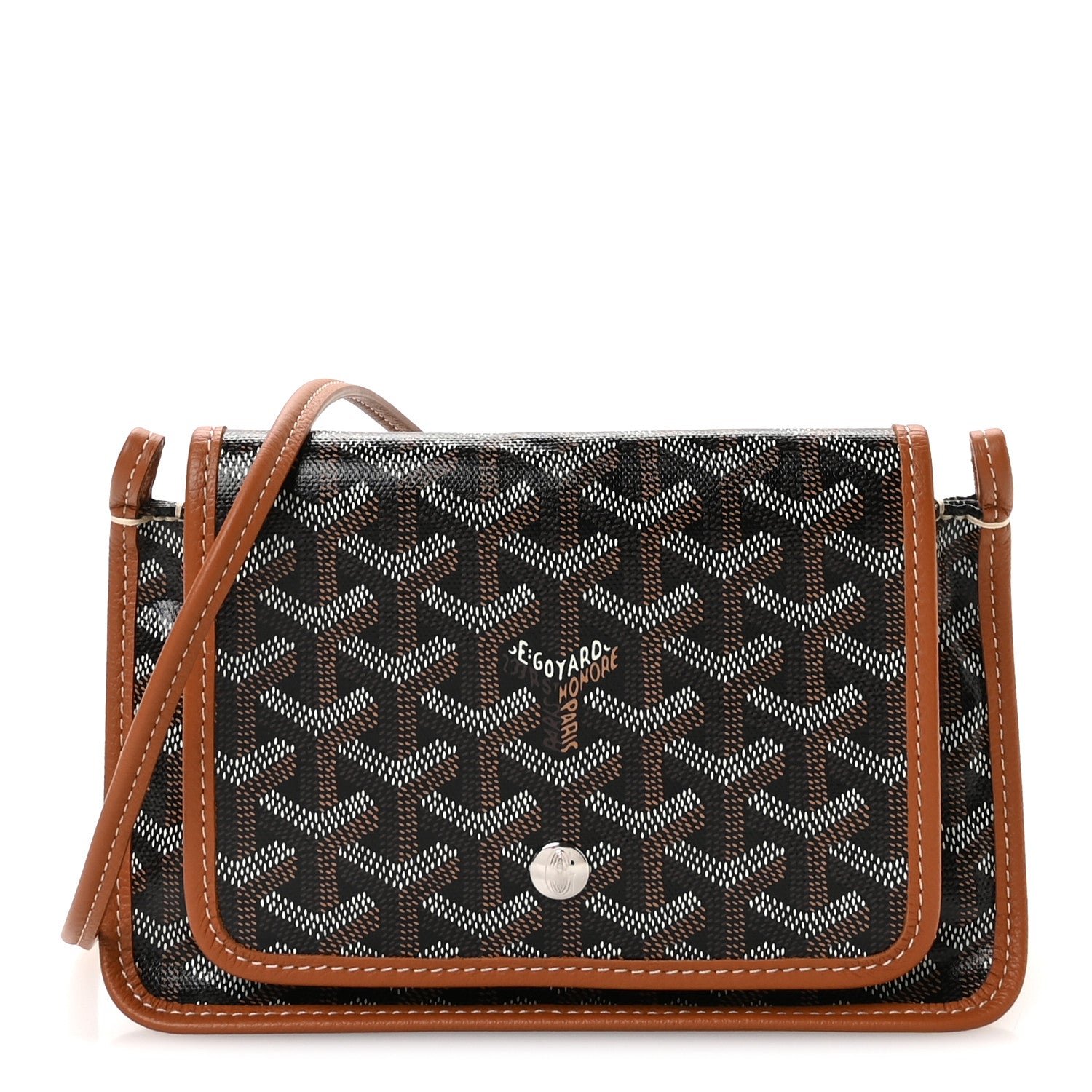 Goyard Goyardine Plumet Wallet Clutch Black Gold