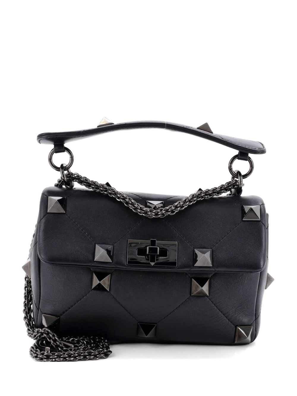 Roman Stud Flap Bag Quilted Leather Medium crossbody bag