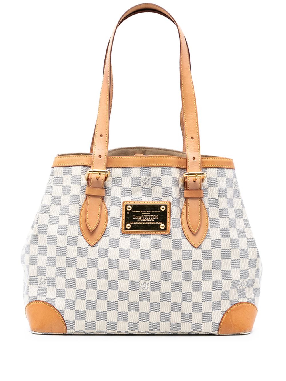 2010 Damier Azur Hampstead MM tote bag