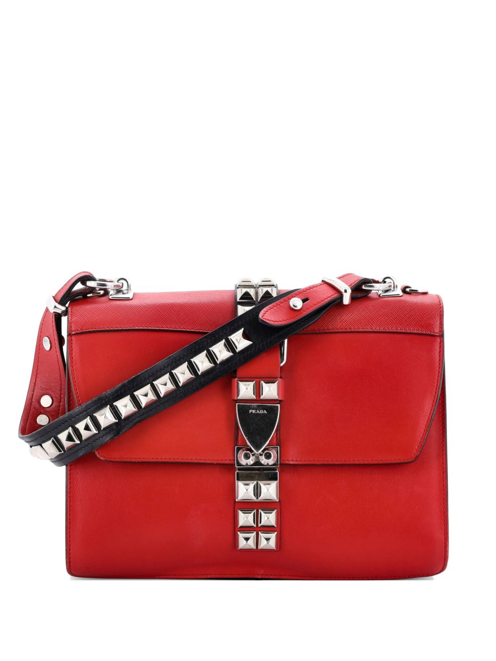 Monochrome Elektra Studded Leather Medium shoulder bag