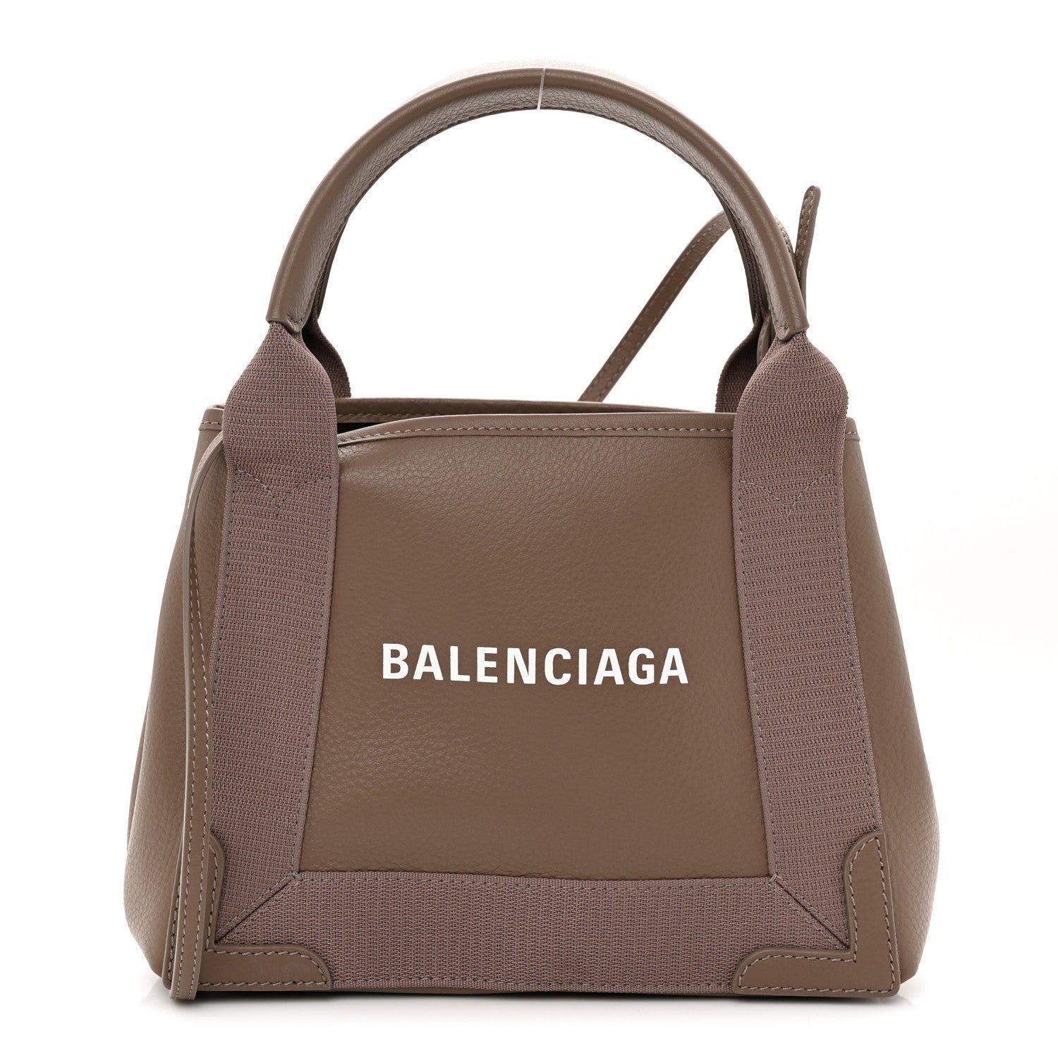Balenciaga Calfskin Navy Cabas XS Mink Grey
