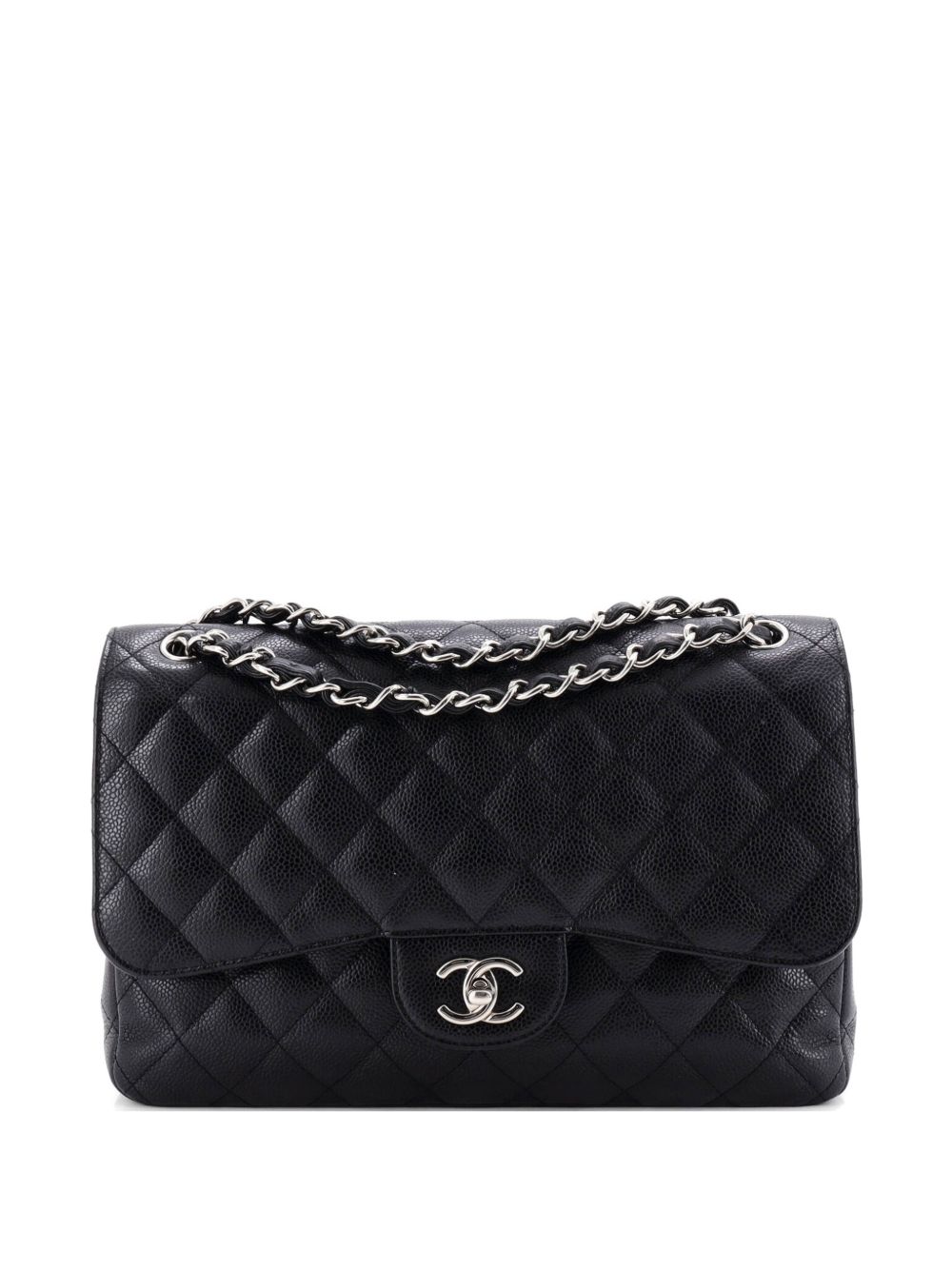 Classic Double Flap Bag Quilted Caviar Jumbo shoulder bag