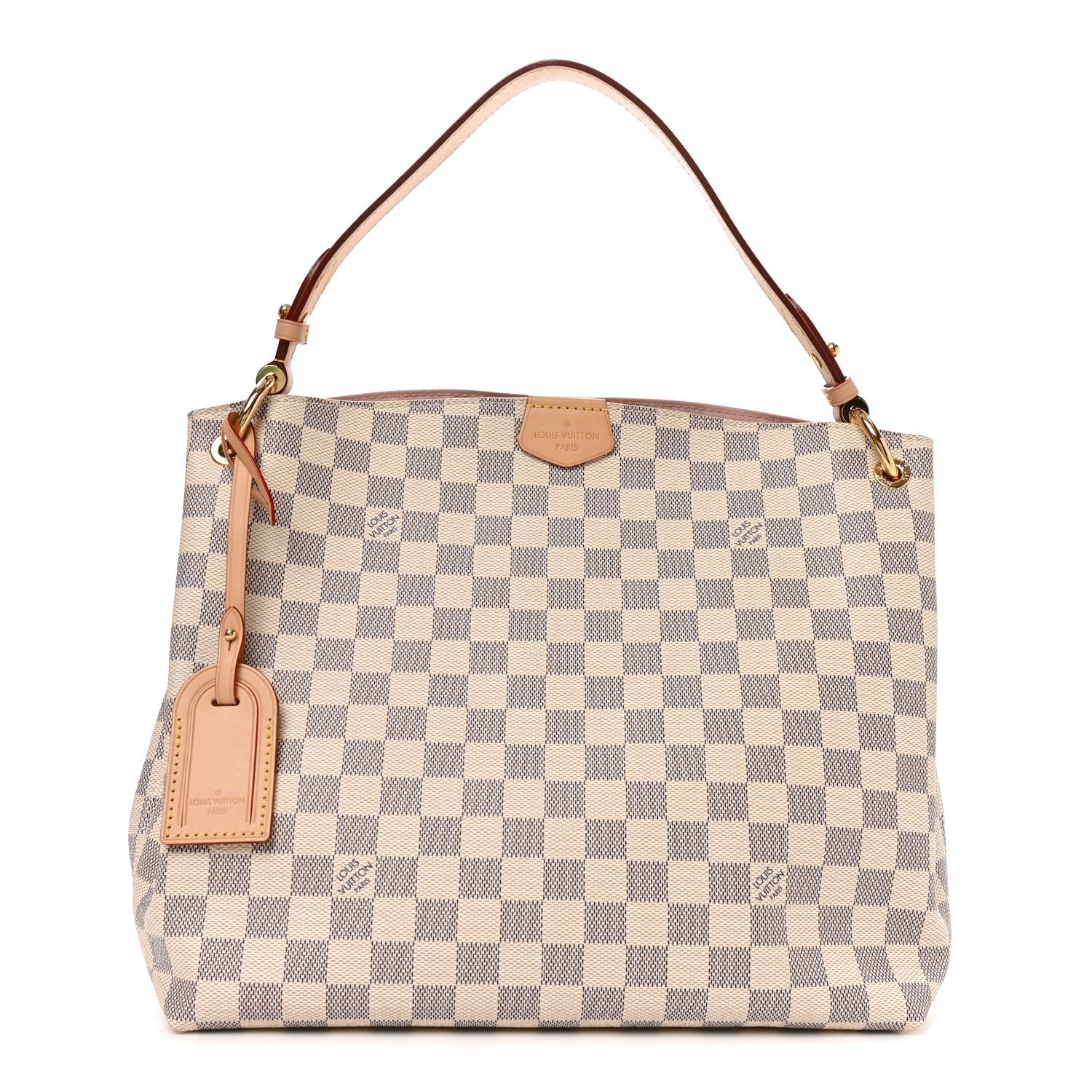 Louis Vuitton Damier Azur Graceful PM Rose Ballerine