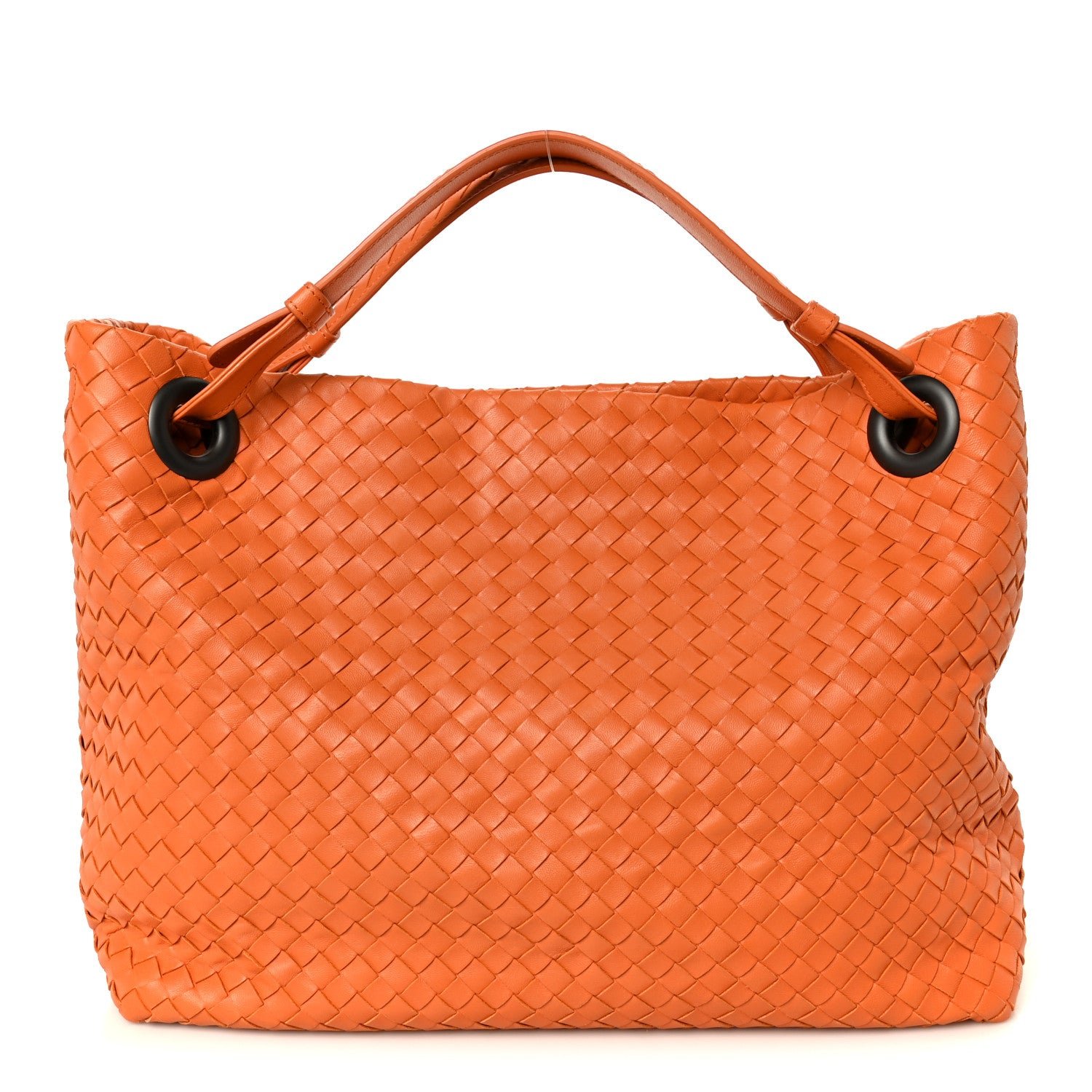 Bottega Veneta Nappa Intrecciato Bella Tote Orange