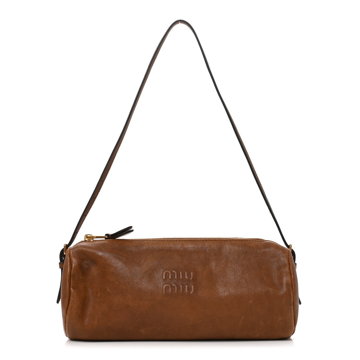 Miu Miu Nappa Aviator Mini Pouch Rovere
