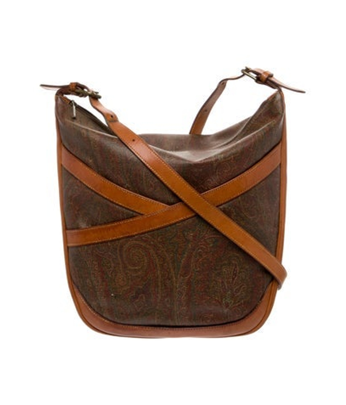 Etro Leather Messenger Bag