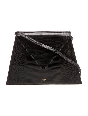 Embossed Leather Embossed Leather Lizard Shoulder Bag
