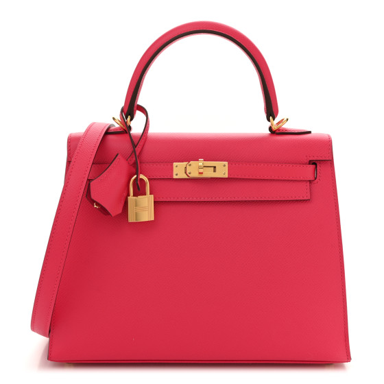 Hermes Epsom Kelly Sellier 25 Rose Extreme