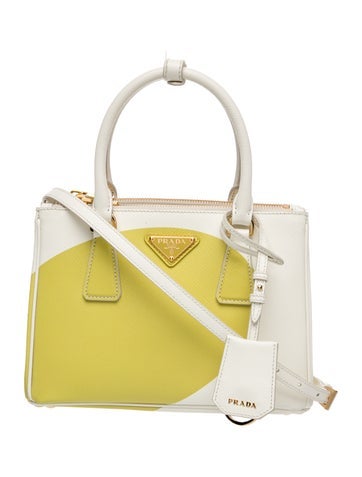 Enameled Metal Triangle Galleria Double Zip Small