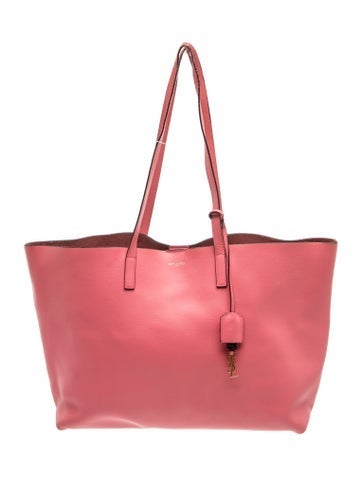 Leather Shopping Tote East West