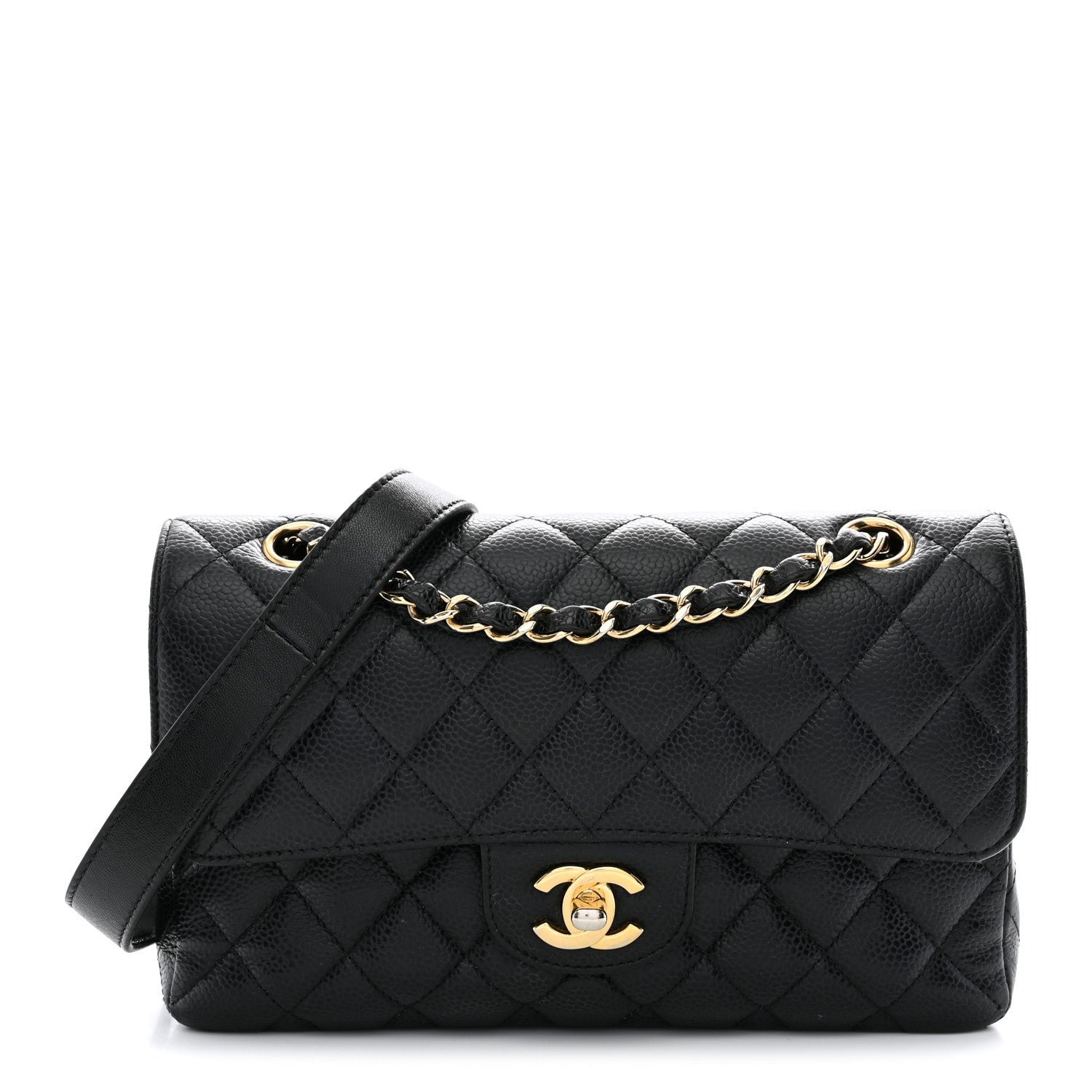 Chanel Caviar Quilted Small Double Flap Black