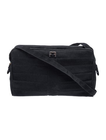 Ferragamo Suede Shoulder Bag