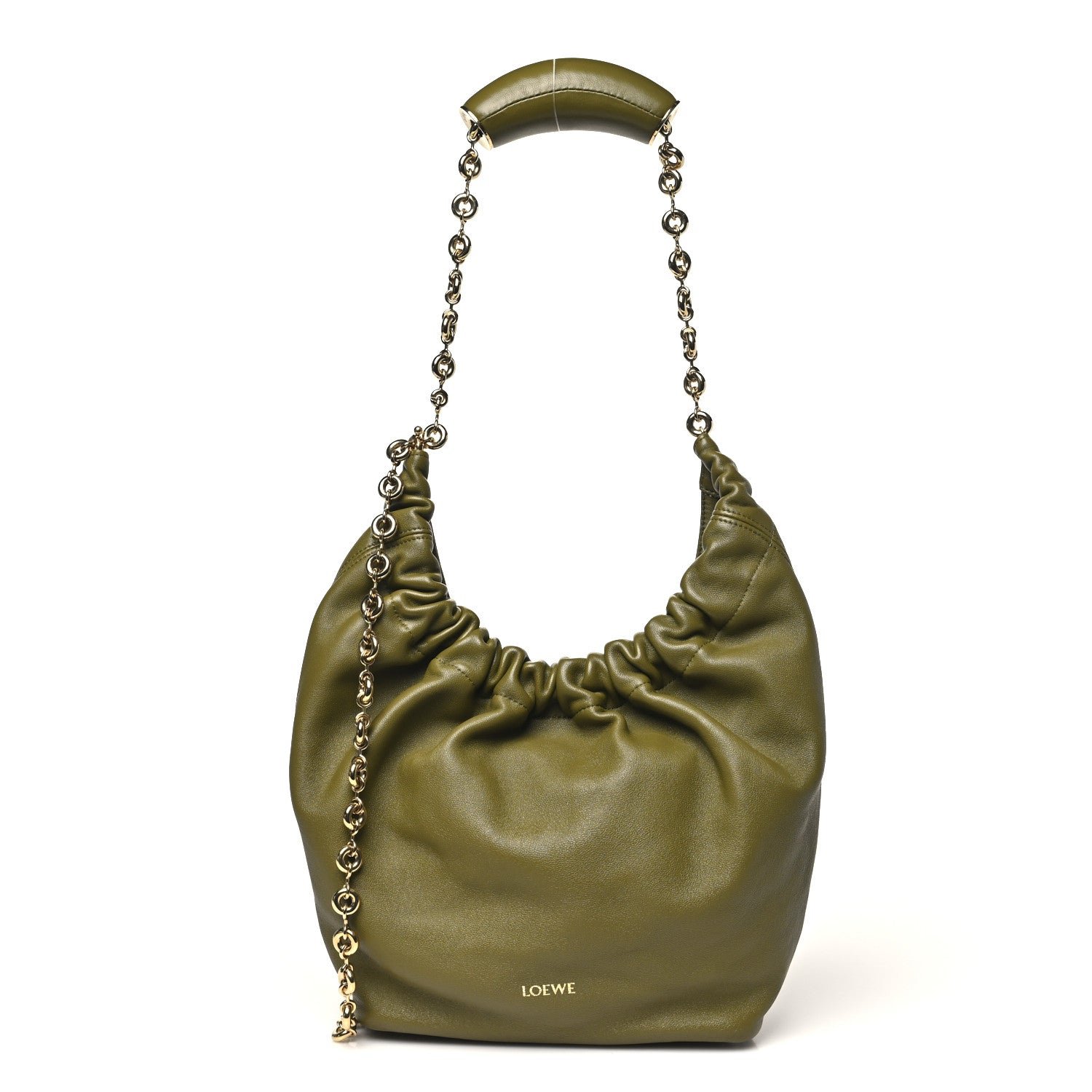 Loewe Loewe Mellow Nappa Small Squeeze Bag Olive