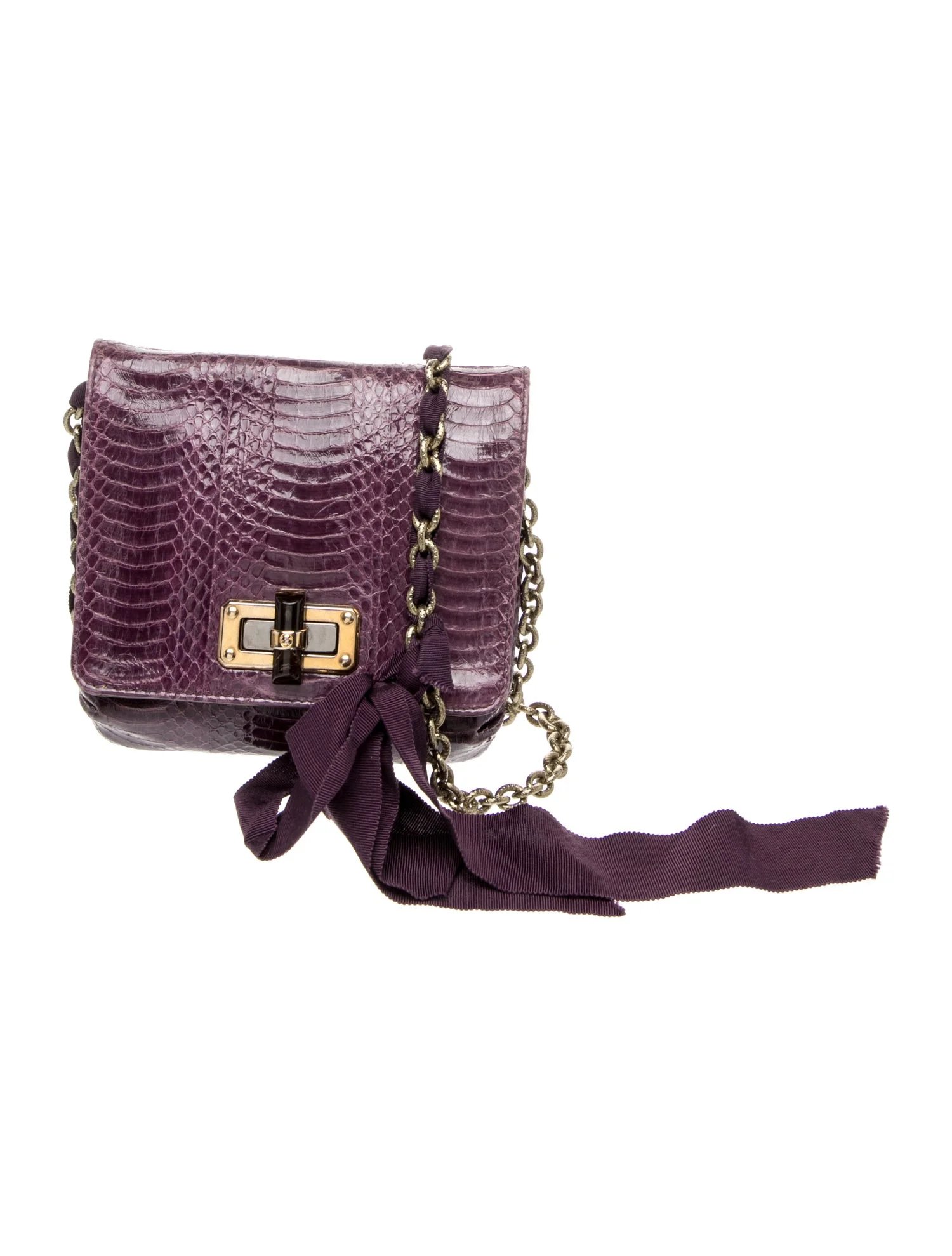 Lanvin Lizard Crossbody Bag