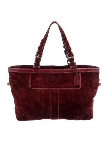 Suede Top Handle Bag