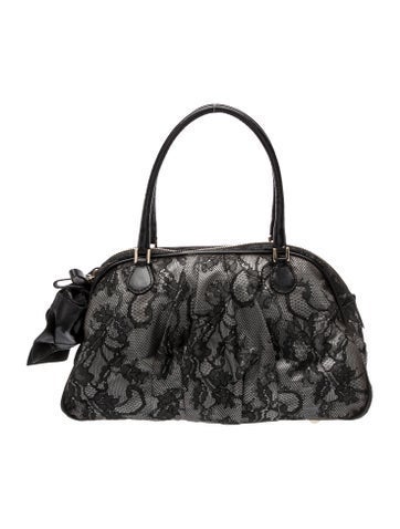 Valentino Lace Top Handle Bag