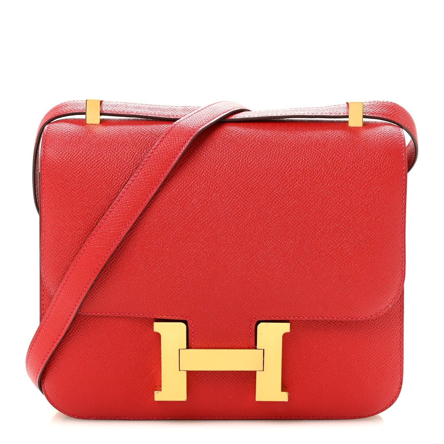 Hermes Epsom Constance 24 Rouge Casaque