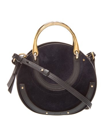 Suede Top Handle Bag