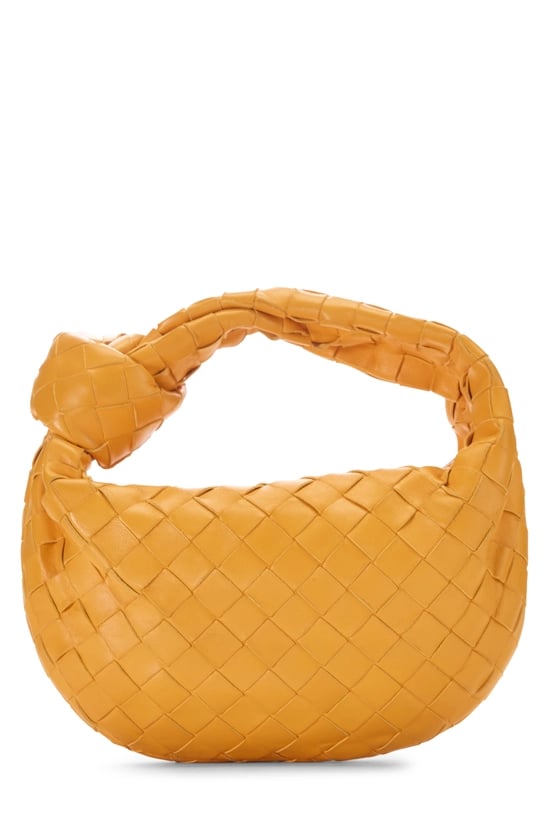 Orange Intrecciato Leather Jodie Mini