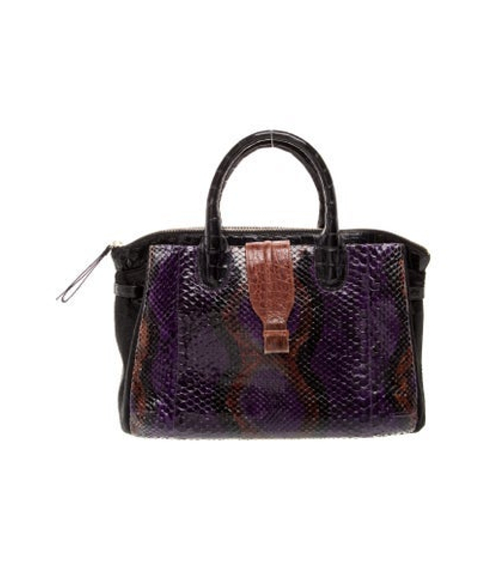 Nancy Gonzalez Gonzalez Snakeskin Top Handle Bag