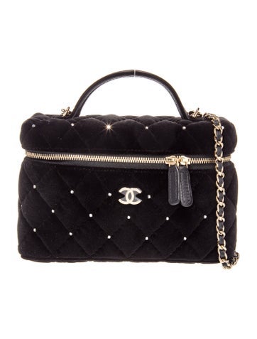 2025 Velvet Top Handle Slim Vanity Case w/ Chain w/Tags
