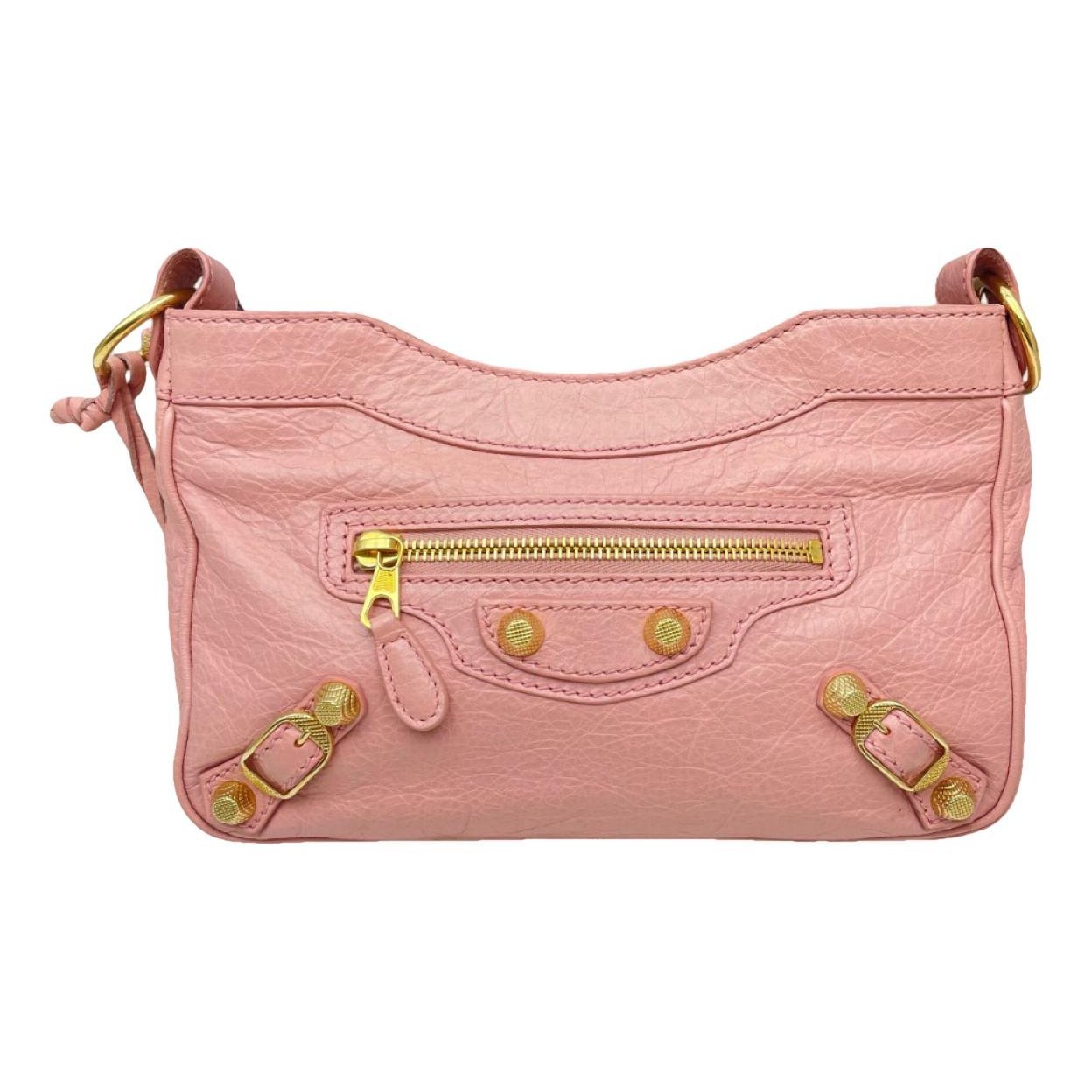 City leather handbag