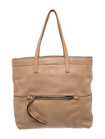 Miu Miu Leather Leather Tote
