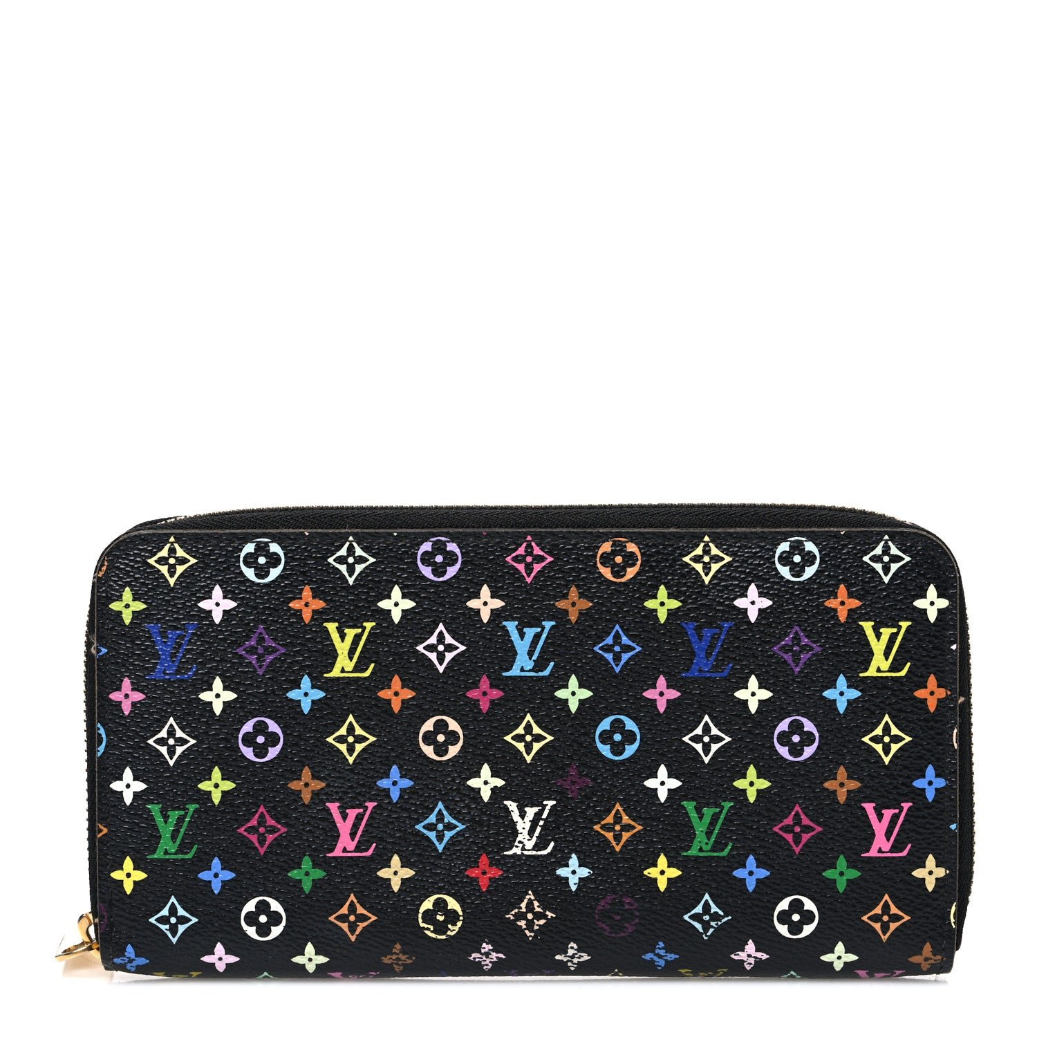 Louis Vuitton Monogram Multicolor Zippy Wallet Black Grenade
