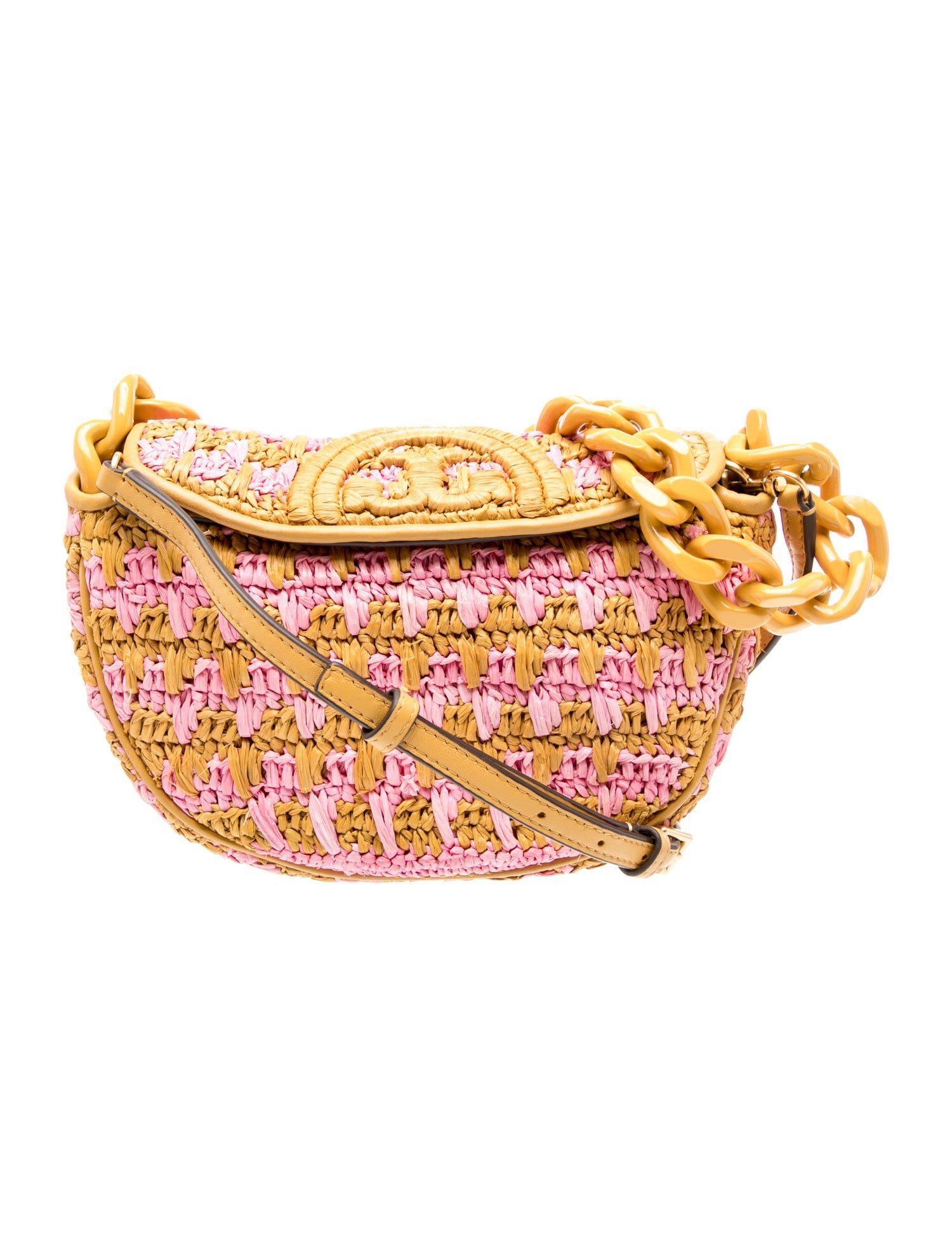 Raffia Crossbody Bag