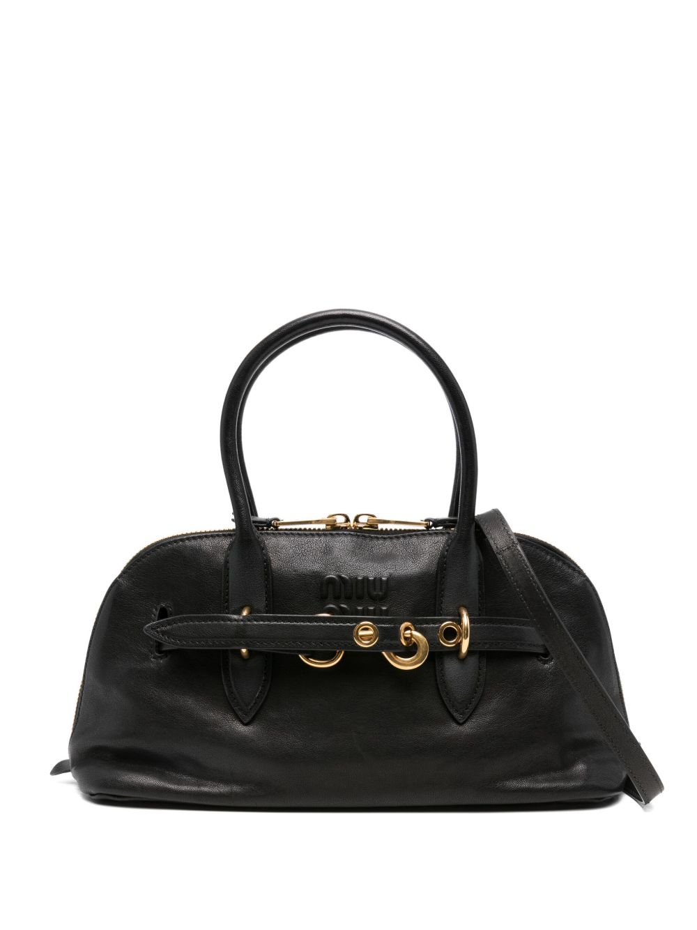 Miu Miu Aventure leather tote bag