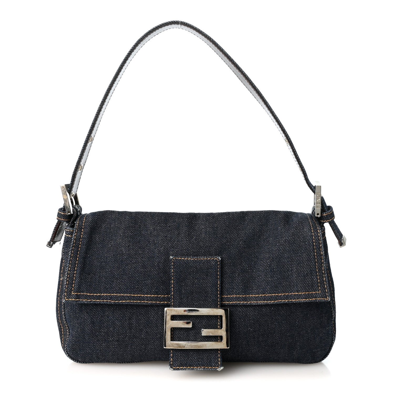 Fendi Denim Baguette Blue