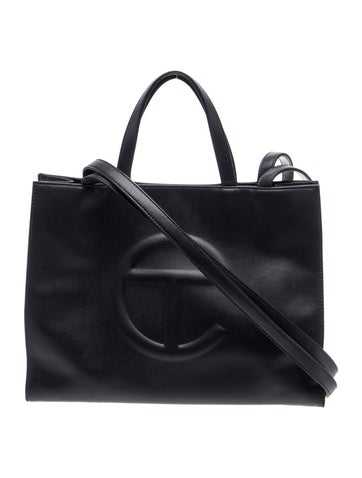 Vegan Leather Leather Shopping Tote