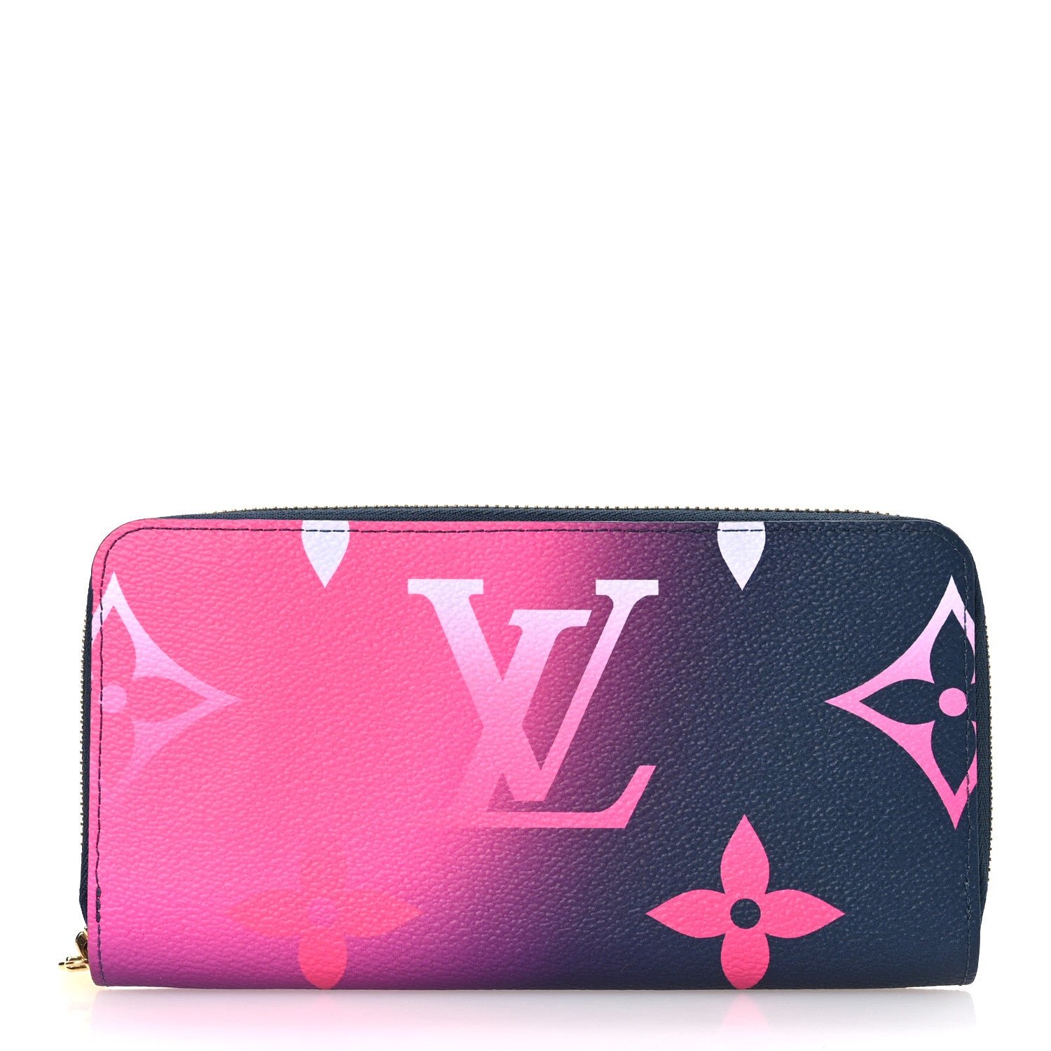 Louis Vuitton Monogram Giant Spring In The City Zippy Wallet Midnight Fuchsia