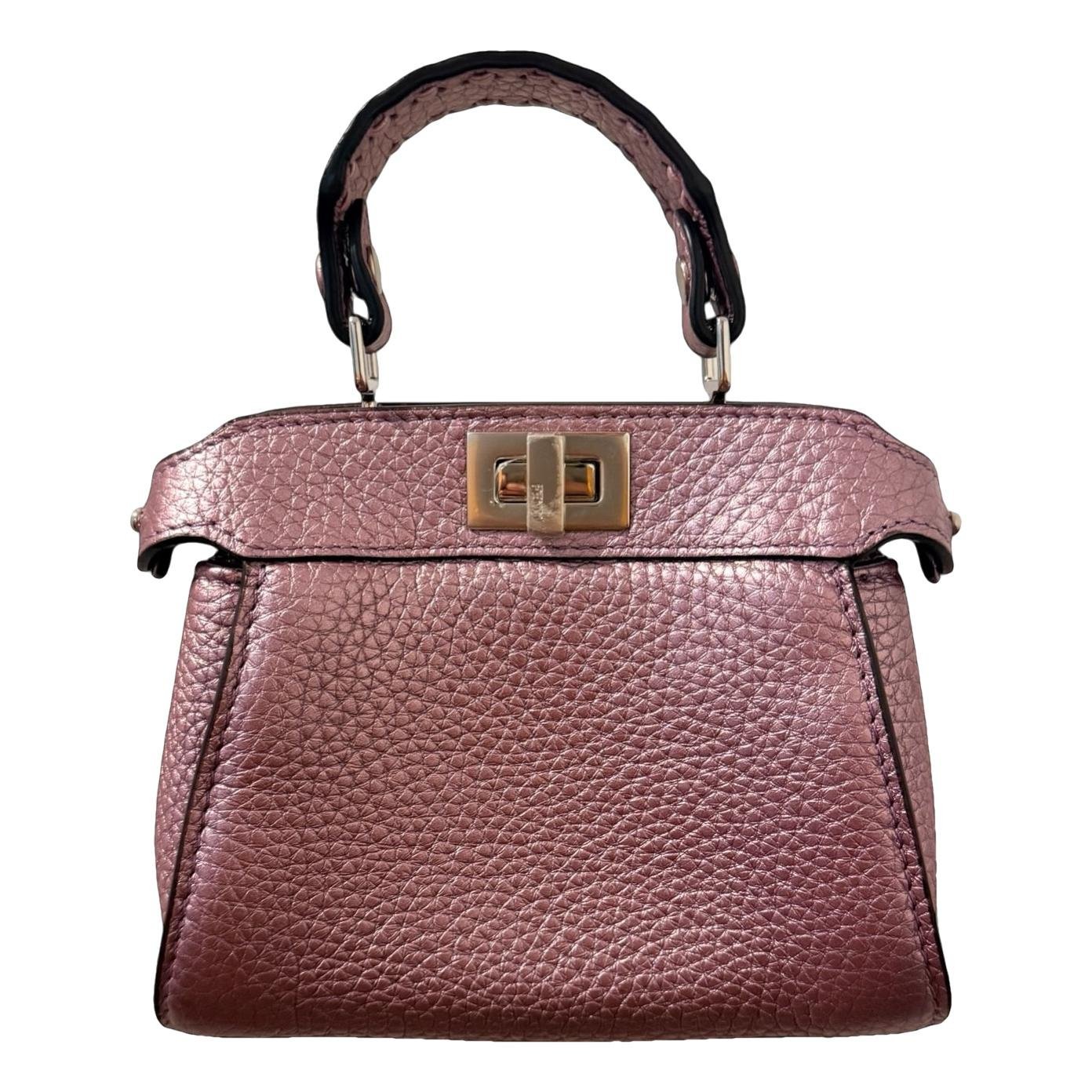 Peekaboo leather mini bag
